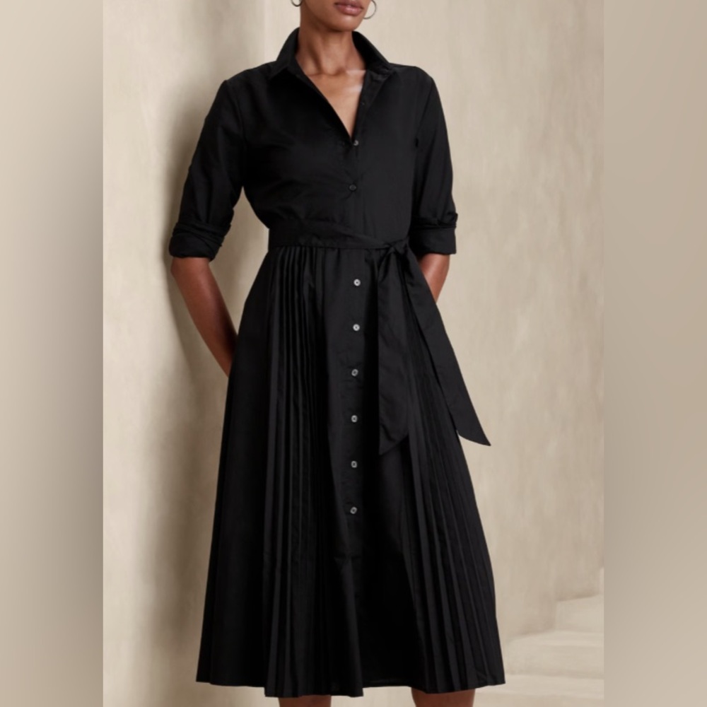 NWT Banana Republic Factory black dress, size 4